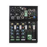 Portable mini audio mixer 99 digital effects sound cards mixers in professional usb mixer audio interface