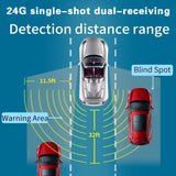 24G single-shot dual-receiving millimeter wave radar S6,BSD BSA BSM Microwave Blind Spot Monitoring Change Lane Aided Parking