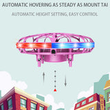 USB Rechargeable Wear Resistant RC Drone LED Light Mini Gift Kids Adults Indoor Outdoor Toy Hand Control UFO Flying Helicopter