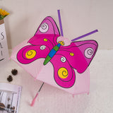 Cute Cartoon Kids Umbrella Animation Creative Long-Handled 3D Ear Modeling Children's Umbrella For Boys Girls 8K Sunshade