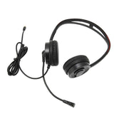 Call Center Headset 3.5mm Plug Noise Cancelling Headphones with Mic for Home Office Call Center Telemarketing