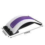 1pc Back Stretch Equipment Massager Stretcher Fitness Lumbar Support Relaxation Spine Pain Relief Health Care