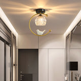 Lampara techo Nordic G9 LED Ceiling Lamp Modern Simple Bird Balcony Corridor Aisle Hanglampen Crystal Light Fixtures