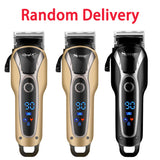 Professional Barber Hair Clipper Rechargeable Electric T-Outliner Finish Cutting Machine Beard Trimmer Shaver Cordless Corded