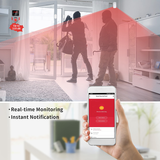 Ostaniot Tuya Smart Wireless GSM WIFI Home Security Alarm System with Outdoor Solar Siren Compatible with Alexa and Google Home