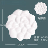 Oval/Square/Wave Palette High Quality Imitation Ceramic Material Watercolor Palette Variety of Styles Smooth and Durable Edges
