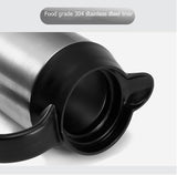 Portable travel kettle Stainless Steel 12V 24V Electric Kettle 750ml In-Car Travel Trip Coffee Tea Heated Mug Motor Hot Water