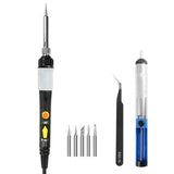 110/220V 60W Soldering Iron Digital Solder Set Multimeter Desoldering Pump Solder Heat Pencil Welding Solder Rework Station