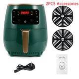 Air Fryer 4.5L 1400W Electric Air fryer Oven 360°Baking LED Touchscreen Deep Fryer without Oil Multifunction Airfryer 110V/220V