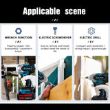 1/2 Brushless Cordless Impact Wrench  Angle Grinder Combination Compatible With 1830, 1840... For Household Diy Without Battery