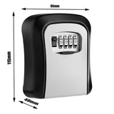 Key Storage Secret Box Organizer 4 Digit Combination Password Security Code Lock No Key Home Key Safe Box