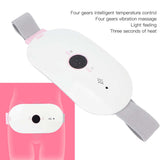 Electric Waist Massage Belt Device Abdominal Heated Belt Lower Back Heating Pad Massager White Electric Massager