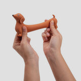 3pcs Stretchy Dog Squeeze Toys Pressure Relief Playthings (Random Color)