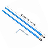 2Pcs Two Way Rod Type Guitar Truss Rod Steel 9 x 420mm Blue Guitar Accessories