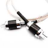 Hi-End Valhalla power line HIFI POWER CABLE 7N OFC Power Cord with US Plug Amplifier CD/DVD, Decoder, Power Wire