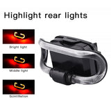 2020 New Creative Waterproof Outdoor Endless Runway Cycling Taillight 200 Meters Safety Warning Light Cycling Parts Bike Light