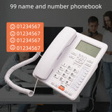 2-Line Desktop Corded Telephone Answering System Caller ID/Call Waiting Backlight LCD &amp; Handset/Base for Office Home Conference