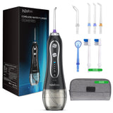 Portable oral irrigator usb rechargeable water flosser Dental Water Jet 300ML 5Models Water Tank Waterproof Teeth Cleaner