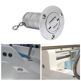38mm Stainless Steel 316 Boat Marine Deck Fill Filler GAS DIESEL FUEL WASTE WATER Mirror Polish Yacht Hardware