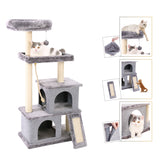 Cat Scratcher Tower Home Furniture Cat Tree Pets Hammock Sisal Cat Scratching Post Climbing Frame Toy Spacious Perch