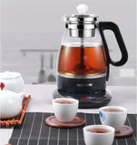 220V 1L Automatic Electric Kettle Mini Tea Cooking Pot Household Glass Health Preserving Pot Multi Cooker