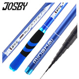 JOSBY 2020 New Carbon Fiber Telescopic Fishing Rod Pesca Stream Hand Pole Carp Ultralight Super hard Travel 3.6/4.5/5.4/6.3/7.2M