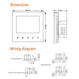 WiFi Smart Thermostat, Electric Floor Heating LCD Touch Screen Water/Gas Boiler Temperature Remote Controller for Google Home