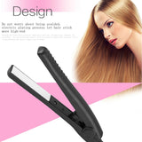 Curling Iron Mini Hair straightener Iron Ceramic Straightening Styling Tools Hair Curler Flat Iron Beard straightener