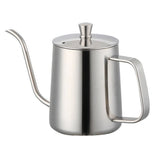 Stainless Steel Hand Coffee Pot With Lid Coffee Tea Pot Non-stick Coating Food Grade Gooseneck Drip Kettle Swan Neck
