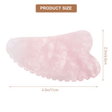 1pc Facial Rose Crystal Guasha Board Meridian Therapy Scraping Tool