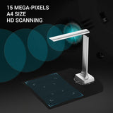 Foldable HD High Speed USB Image Document Camera Scanner 15 Mega-Pixels  A4 Scanning Size with LED Light for Classroom Office