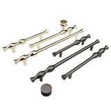 Modern Gold Grey Zinc Alloy Wardrob Dresser Pulls Wine Cabinet Knobs and Handles for Furniture Hardware Accessories