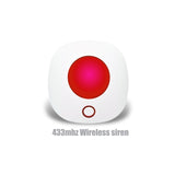 Wireless Siren 433MHz Indoor Strobe Siren Or Tuya Wifi Light Siren Alarm 100dB For Our Tuya Smart Home Wifi Gsm Alarm System