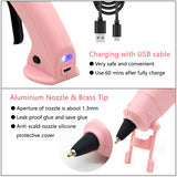 3.6V Cordless Hot Melt Glue Gun 2000mAh Li-ion USB Mini Glue Gun Set Child Hand Crafts  With 7mm Glue Sticks Outdoor Repair Tool