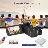 4K Video Camera for YouTube Night Vision WiFi Touch Screen HD Video Digital Camera Camcorder
