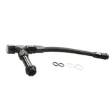 Thread Nylon Braided Hose Oil Cooling Aluminum alloy Double Joint Set Black
