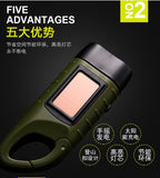 Solar flashlight Dynamo flashlight outdoor multi-function emergency lights Solar charge Camping lamp hand flashlight