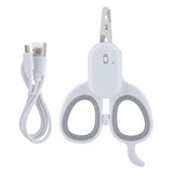 Baitewei New Pet Double LED Light Blood Line Nail Clippers UV Light Cat Moss Cleaning and Beauty Tools Cat and Dog Nail Clippers