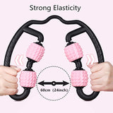 Massage Roller U Shape Trigger Point For Arm Leg Neck Muscle Tissue Fitness Gym Yoga Pilates Sports 4 Wheel Blocks Yoga Roller