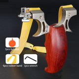 New Hunting Slingshot With Fiber Targeting Gigh-Quality Rubber Slingshot Darts Outdoor Stainless Steel Outdoor Paintball