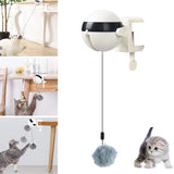 Automatic Cat Toy Ball Electric Lifting Interactive Self Playing Teaser Puzzle Smart Pet Cat Ball Toys  Supplies for Cats Kitten
