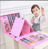 176pc Gift Box Learning Stationery Art Supplies Painting Children's Brush Watercolor Set  Painting Drawing Art Artist Set Kit
