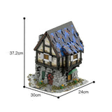Creator Street View Building Blocks Ancient Architecture MOC The Medieval Smithy House Shop Model Bricks DIY Toys Kids Xmas Gift
