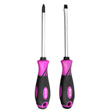 2pcs Screwdriver Magnetism S2 Slotted &amp; Phillips Screwdrivers Cross Tips Soft Handle Screw Driver Household Repair  Hand Tools