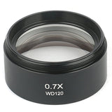 WD120 0.7X Trinocular Stereo Microscope Auxiliary Objective Lens Barlow Lens 48mm Thread