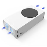 For Xbox Dual Fan for Series S Console Cooling Vertical Stand Holder External Cooler 2 USB Ports Fans for X-Series S XSS Console