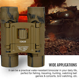 KKmoon 12×25 Binoculars Daily Waterproof Camouflage Telescope BAK4 High Magnification  High Resolution for Outdoor Traveling