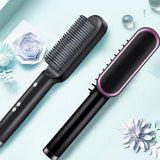 Multifunctional Professional Hair Straightener Tourmaline Ceramic Hair Curler Brush Hair Comb Straighteners Curling Hair Iron