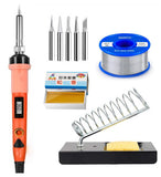 80W 110V/220V Digital Display Soldering Iron Gun Electric Kit Digital Welding Solder Wire Tip Station Soldering iron Set