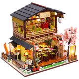 DIY Wooden Dollhouse Chinese Town Architecture Doll Houses Miniatures with Furniture Toys for Children Friend Birthday Gift
